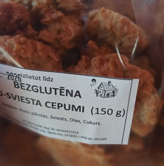 Bezglutēna-Auzu cepumi bez sēklām